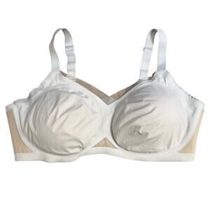 Honeylove CrossOver Wireless Intimates Bra Adjustable White Women Size 3X+ Plus